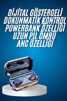 Yeni Nesil Bluetooth Kulaklık Uzun Pil Ömrü El Fenerli Dijital Şarj Göstergeli