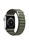 Apple Watch 38mm Mountain Kordon - Yeşil-(5796)