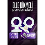 HSNET Elle Dikmeli Perde Düğmesi Perde Ruleti 266 ADET