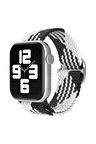 Apple Watch 38mm Star Kordon - Siyah-Beyaz-(5796)