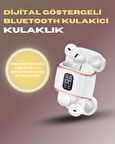 Bluetooth 5.3 Kulaklık – 4 Adet Çift Kulaklıklı Dijital Göstergeli ANC + ENC