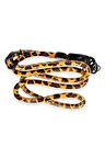JI Leopar Desenli Boyun Askısı - Turuncu-(5796)