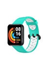 Xiaomi Redmi Watch 2 Spor Delikli Kordon - Turkuaz-Beyaz-(5796)