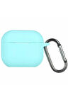 Airpods 3 (3.nesil) Hang Kılıf - Turkuaz-(5796)