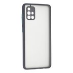 Samsung Galaxy A71 Kılıf Montreal Silikon Kapak - Gri