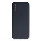 Samsung Galaxy A03s Kılıf Nano İçi Kadife Silikon - Lacivert