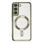 Samsung Galaxy S22 Kılıf Kross Magneticsafe Kapak - Koyu Yeşil