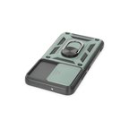 Samsung Galaxy S24 Kılıf Pars Lens Yüzüklü Silikon - Yeşil