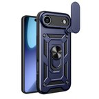 İphone 17 Air Pars Lens Yüzüklü Silikon - Lacivert