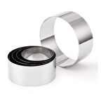 Narkalıp Yuvarlak Kek Kalıbı 5 Li Set Derinlik 8cm