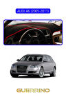 AUDI A6 (2005-2011) TORPİDO KORUMA HALISI MAVİ KENAR