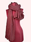 NEOWEAR Bambu Kraşlı Özel Dokulu Şal Bordo
