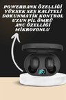 Dijital Göstergeli Kulaklık ve 7 Kordonlu Akıllı Saat Android ve İOS Uyumlu Uyku Takibi Sesli Görüşm