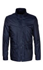 Erkek Baharlık Mont Lacivert Dik Yaka Rüzgar Ve Su Itici Slim Fit Mevsimlik NCS JEANS 4502