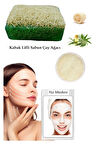 3'lü Set Kabak Lifli Yüz Pedi Kesesi Kabak Lifli Çay Ağacı Sabun Canlandırıcı Cilt Bakım Yüz Maskesi
