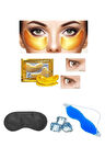 3'lü Göz Altı Torba Şişkinik Sıcak Soguk Jel Göz Terapi Bandı Maske Seti
