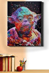 Sayılarla Boyama Seti Kasnaklı Starwars Yoda 60 X 75 Cm