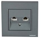 Netelsan Byobu Füme Data -Nümeris Çerçeveli Cat3-Cat6