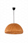 Bohem Bambu Boja Pendant Sarkıt Avize Lamba 45 cm - Iskandinav, Modern, Bohem, Rattan Aydınlatma
