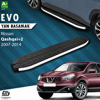 S-Dizayn Nissan Qashqai +2 Evo Aluminyum Yan Basamak 183 Cm 2007-2014 A+ Kalite
