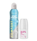 Farmasi Stay Fresh Comfort Kadın Deodorant 150 ml + Antı-Perspırant Soft Deo Kadın Roll On 50 ml