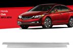 Honda Civic 2012-2016 Fb7 Krom Cam Çıtası 4 Kapı 4 Parça P.Çelik