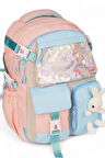 Relaxion 2175-1460 İthal Kore Tarzı Unisex Çocuk İlkokul Sırt Çantası - NKT02175-PUDRA-TEKEBAT