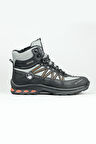 2223-Jamper Anatomik Kaydırmaz Tabanlı Soft Shell Outdoor Trekking Erkek Fermuarlı Spor Bot - NKT02223-gri-44
