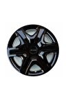 [kırılmaz] Peugeot 307 Uyumlu 14 Inc Piano Black Siyah Jant Kapağı Seti 4 Adet