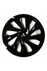 Mitsubishi Carisma Uyumlu 14 Inç 4 Adet Piano Black Siyah Jant Kapağı Takımı