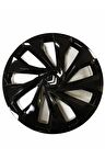 Citroen Ds3 Uyumlu 15 Inç 4 Adet Piano Black Siyah Jant Kapağı Takımı