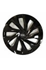 Kia Rio Uyumlu 14 Inç 4 Adet Piano Black Siyah Jant Kapağı Takımı