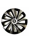 Peugeot 3008 Uyumlu 14 Inç Piano Black Siyah Jant Kapağı 4 Adet