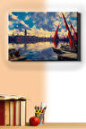 Sayılarla Boyama Seti Kasnaklı Uzaktan Galata Kulesi 40 X 50 Cm