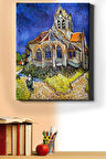 Sayılarla Boyama Seti Kasnaklı Van Gogh Auvers'deki Kilise 50 X 65 Cm