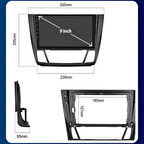 BMW 1 SERİSİ 2004-2011 DİJİTAL KLİMA UYUMLU 9 inç 6-128 GB MULTİMEDYA