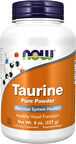 NOW Foods Taurine Pure Powder Nervous System Health Amino Acid 1000 mg 227 Gram