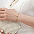 925 Ayar Gümüş Barock White Tatlısu İncisi Bileklik-5mm