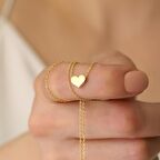 925 Ayar Gümüş Kalp Kolye