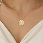 925 Ayar Gümüş Kişiye Özel Harf & Tarih Yazılı Kolye