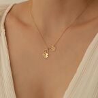 925 Ayar Gümüş Çiçek Detaylı Arı Kolye