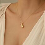 925 Ayar Gümüş İtalyan Model Damla Kolye