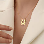 925 Ayar Gümüş Güneş Hitit Güneşi Kolye