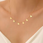 925 Ayar Gümüş Kişiye Özel Sallantılı İsimli Kalp Kolye - CN00358