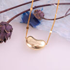 925 Ayar Gümüş Kişiye Özel Fasulye Temalı İsim Kolye -  CN00374