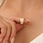 925 Ayar Baykuş Figür Kolye