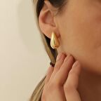 925 Ayar Gümüş Bottega İtalyan Gözyaşı Damlası Küpe