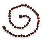 Nipora Bal Rengi Doğal Damla Kehribar Taşlı Bebek Diş Kolyesi