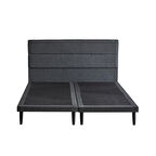 Niron Yatak Slim Çift Kişilik Siyah Baza + Başlık 160 x 200 cm