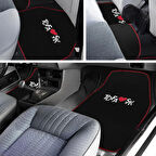 Tofaş Şahin Doğan Kartal Uyumlu Kırmızı Şeritli 5 Parça Nakışlı Oto Halı Paspas Seti | Ön Arka Takım